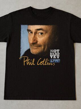Phil Collins Not Dead Yet T-Shirt – Vintage Music Legend Graphic Tee